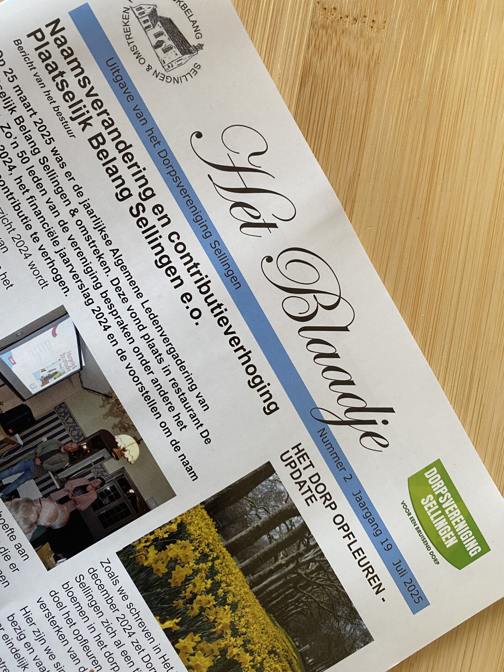 Twee verhalen in Het Blaadje van Sellingen e.o.