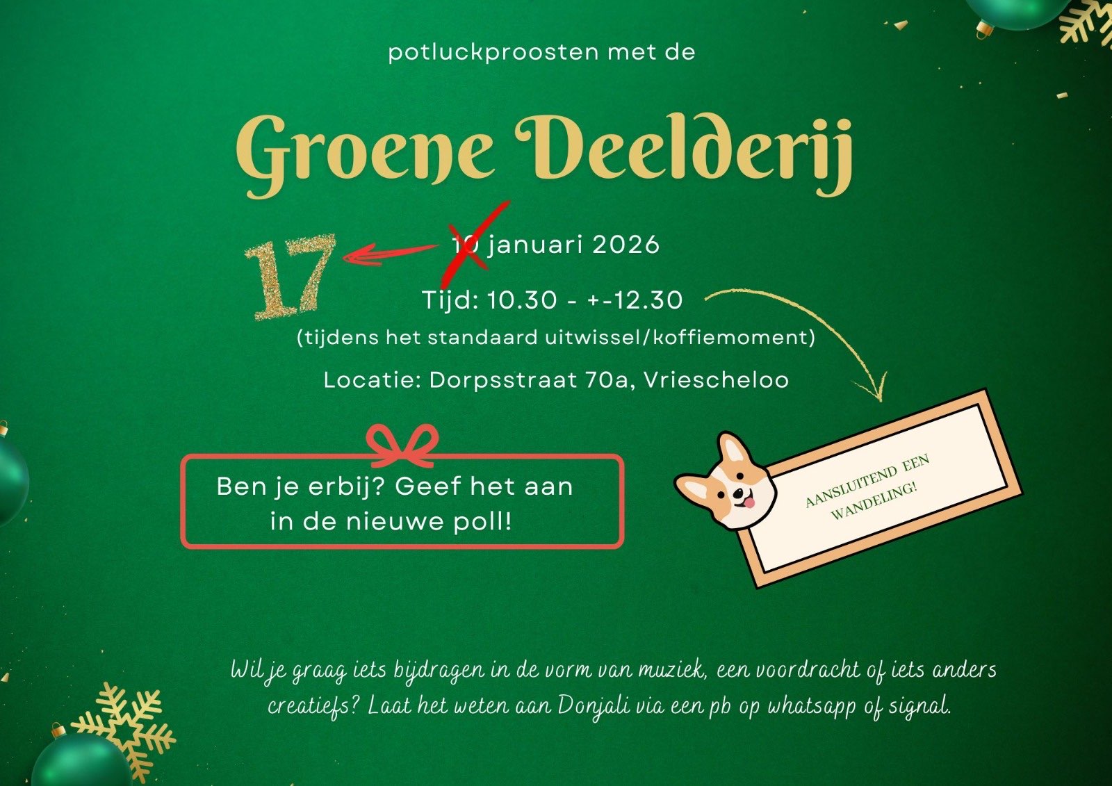 Potluckproost Groene Deelderij